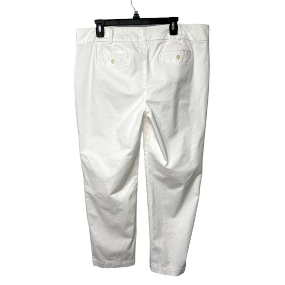 NWT TALBOTS‎ The Daily Ankle Cream Cropped Pants Women’s Size 16 - Picture 3 of 14